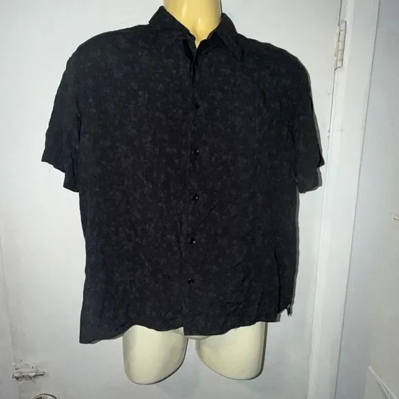 RAG & BONE Dalton Floral Short Sleeve Button-Up Shirt-L - Picture 3 of 12